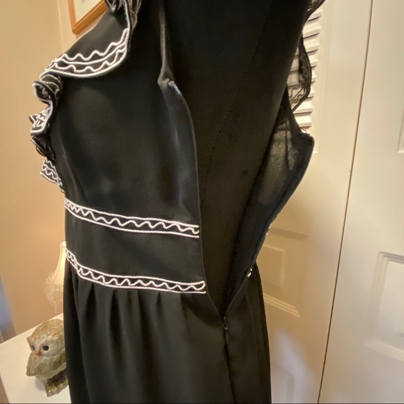 Emmelee Ruffled Edge Semi Sheer Party Dress - Picture 4 of 8